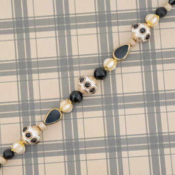 Boho Bead Strand in Penguin Dress Suit