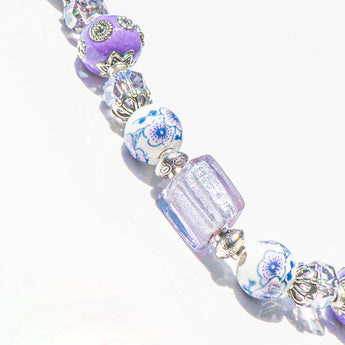 Boho Bead Strand in Petite Garden Purple