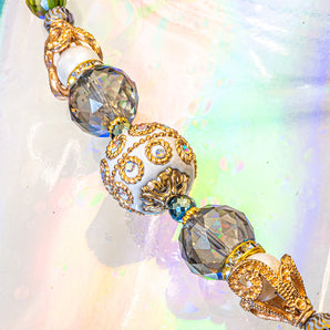 Boho Bead Strand in Chamomile & Sage