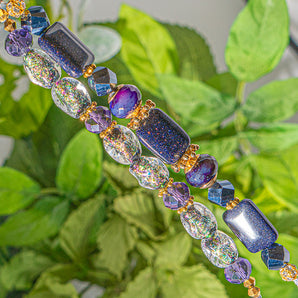 Stone Bead Strand Duo in Night Life Sparkle