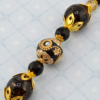 Boho Bead Strand in Vampire Ball