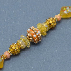 Boho Bead Strand in Painted Sunset