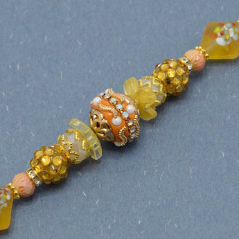 Boho Bead Strand in Painted Sunset
