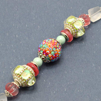 Boho Bead Strand in Pistachio Dream