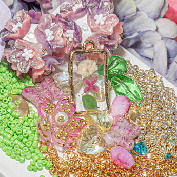 Boho Garden Bead Bundle in Pink Peony Party