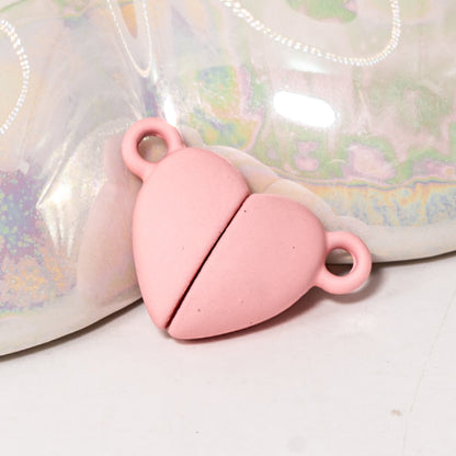 Bold Hearts Magnetic Clasp in Pastel Pink