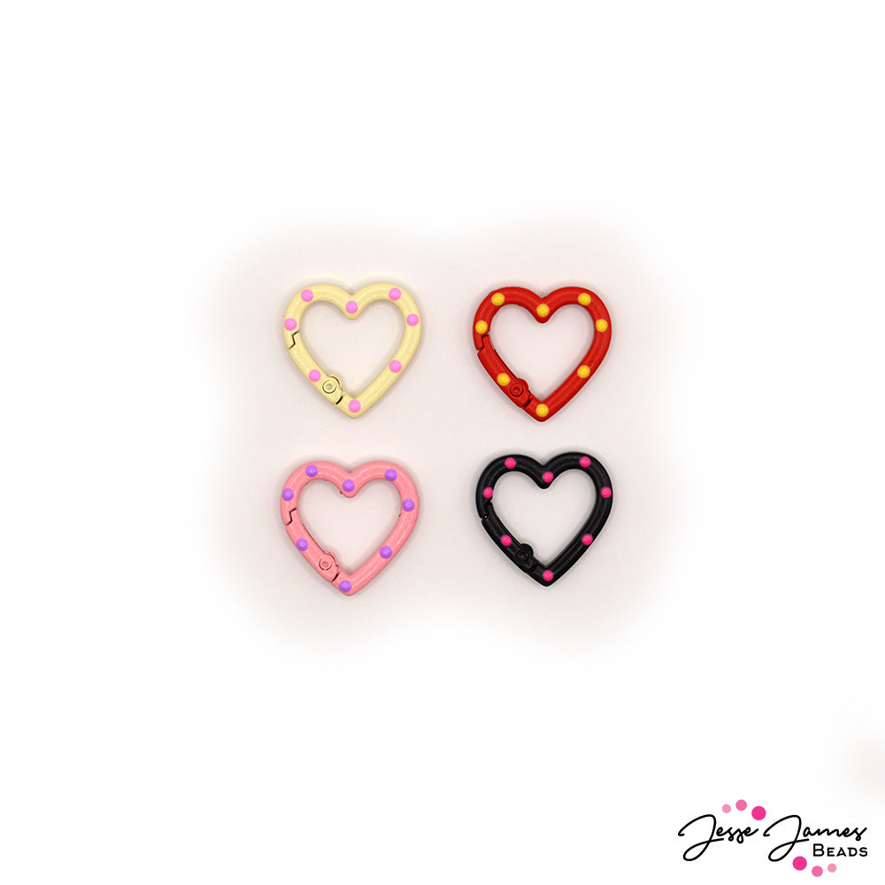 Bold Love Heart Statement Clasps