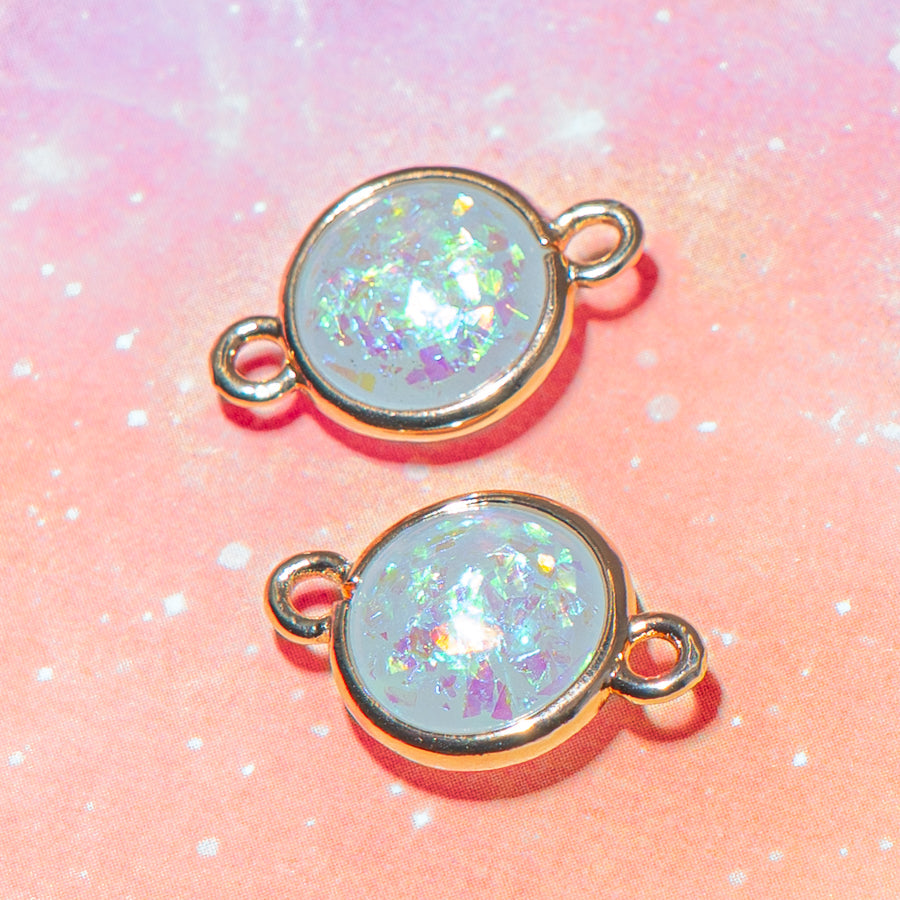 Brass Connector Pair in Stardust