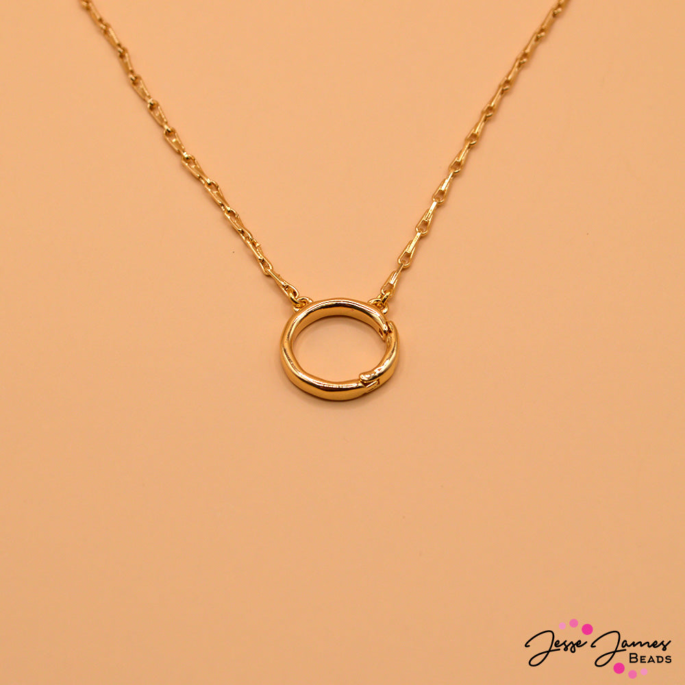 Keepsake Charm Necklace Base in Golden