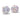 Bubble Flower Boho Bead Pair in Purple