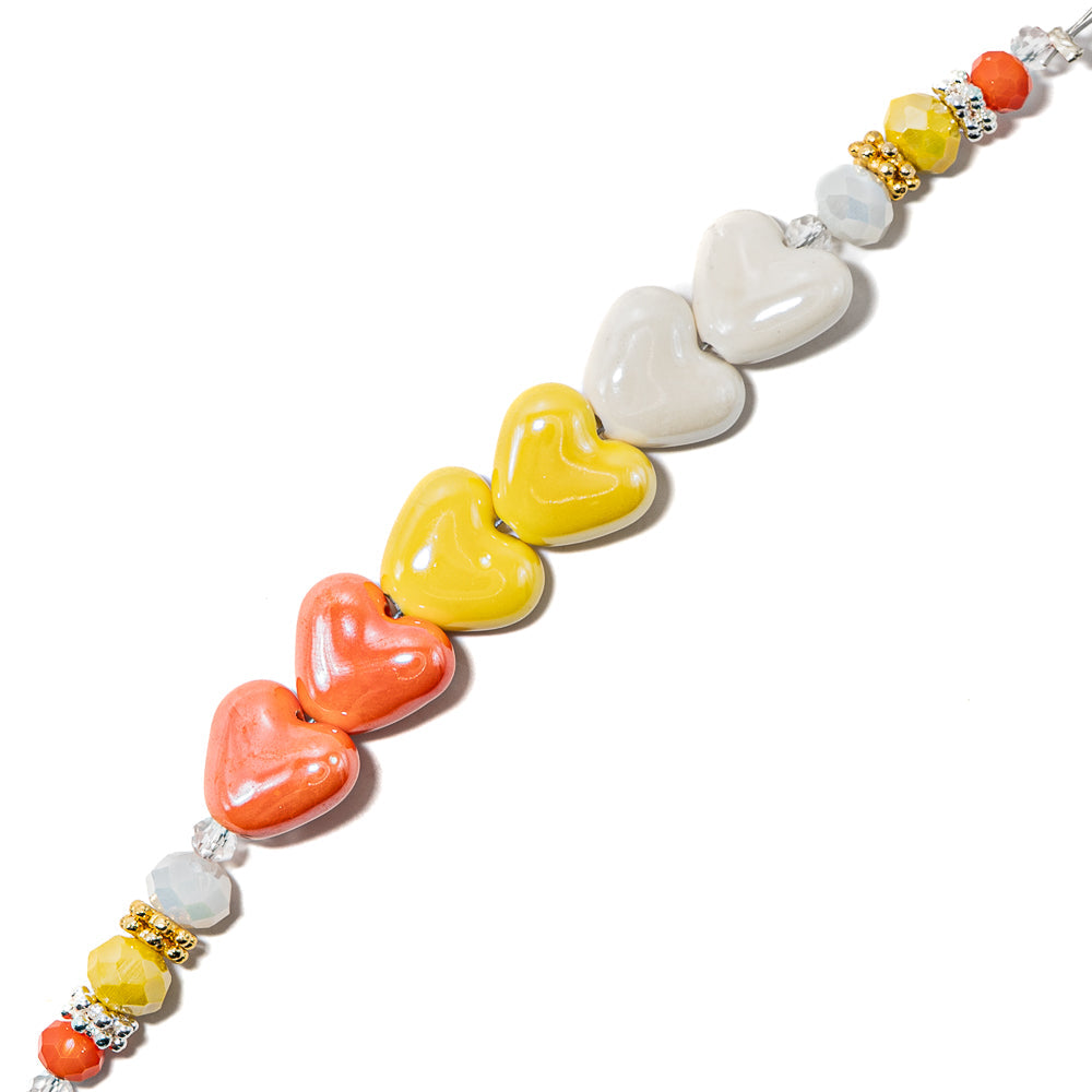 Candy Bead Strand in Candy Corn