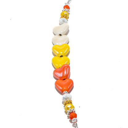 Candy Bead Strand in Candy Corn