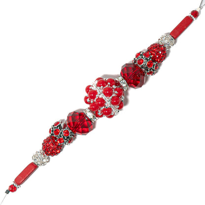 Candy Bead Strand in Red Licorice Twists