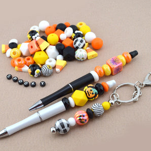 Candy Corn Cutie Beadable Pen & Keychain Kit