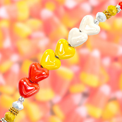 Jesse James Beads Candy Corn Bead Strand Halloween bead strand