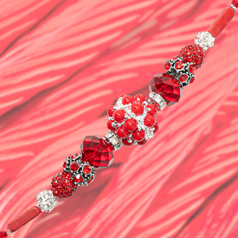 Twizzlers red licorice inspired Jesse James Beads Bead Strand