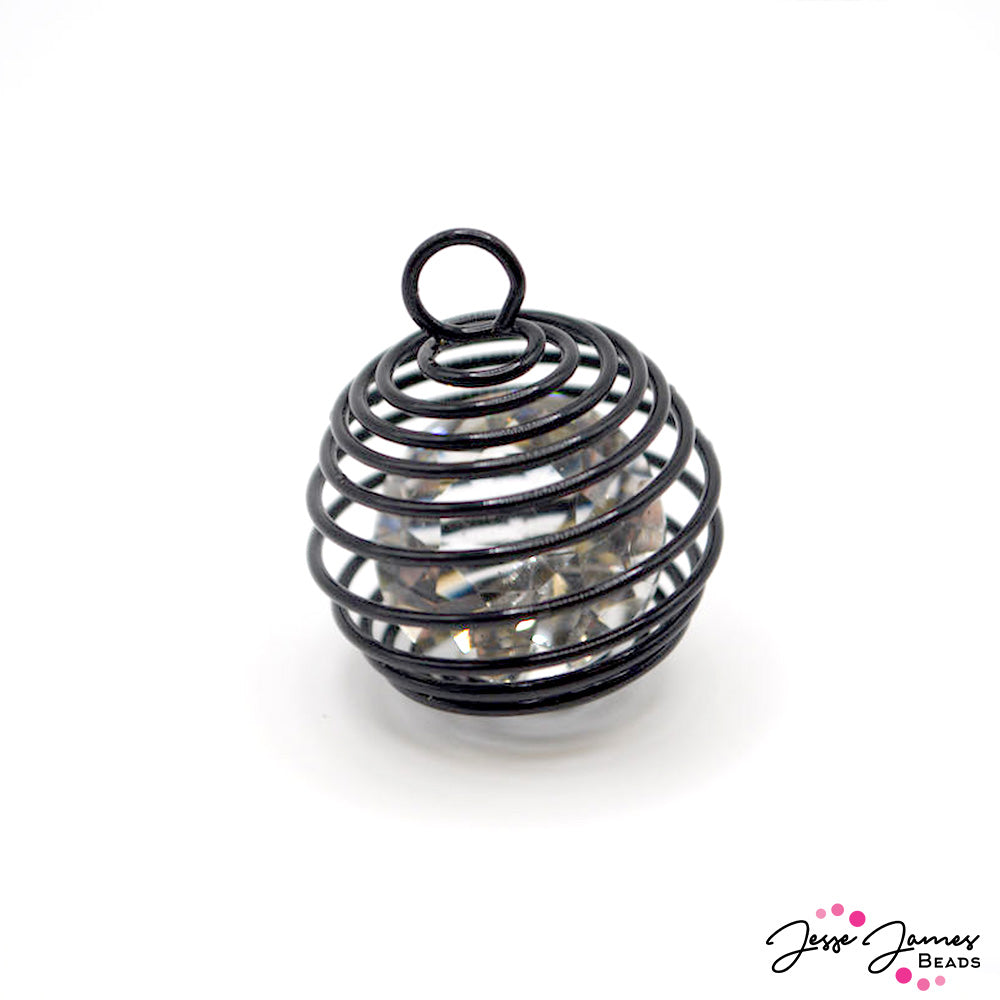 Captured Crystal Spiral Pendant