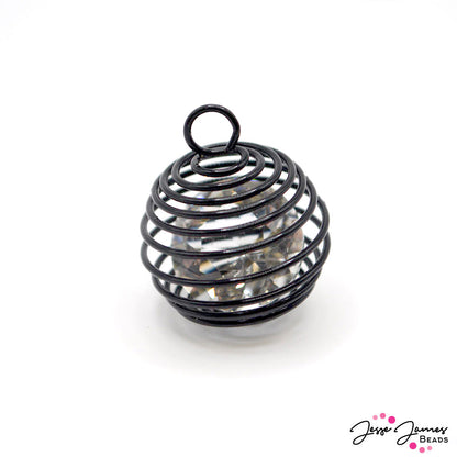 Captured Crystal Spiral Pendant