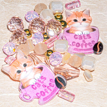 Cat Bead Mix in Cat-puccino