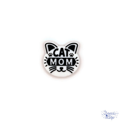 Silicone Focal Bead in Cat Mom