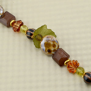 Ceramic & Glass Bead Strand in Hunting for Acorns