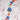Ceramic Bead Strand in Patriotic Blooms