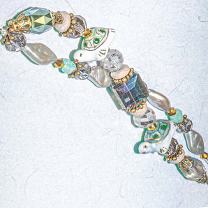 Ceramic Bead Strand Duo in Slow & Steady