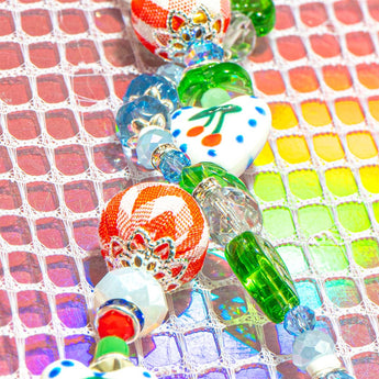 Ceramic & Glass Bead Strand Duo in Lunch Date