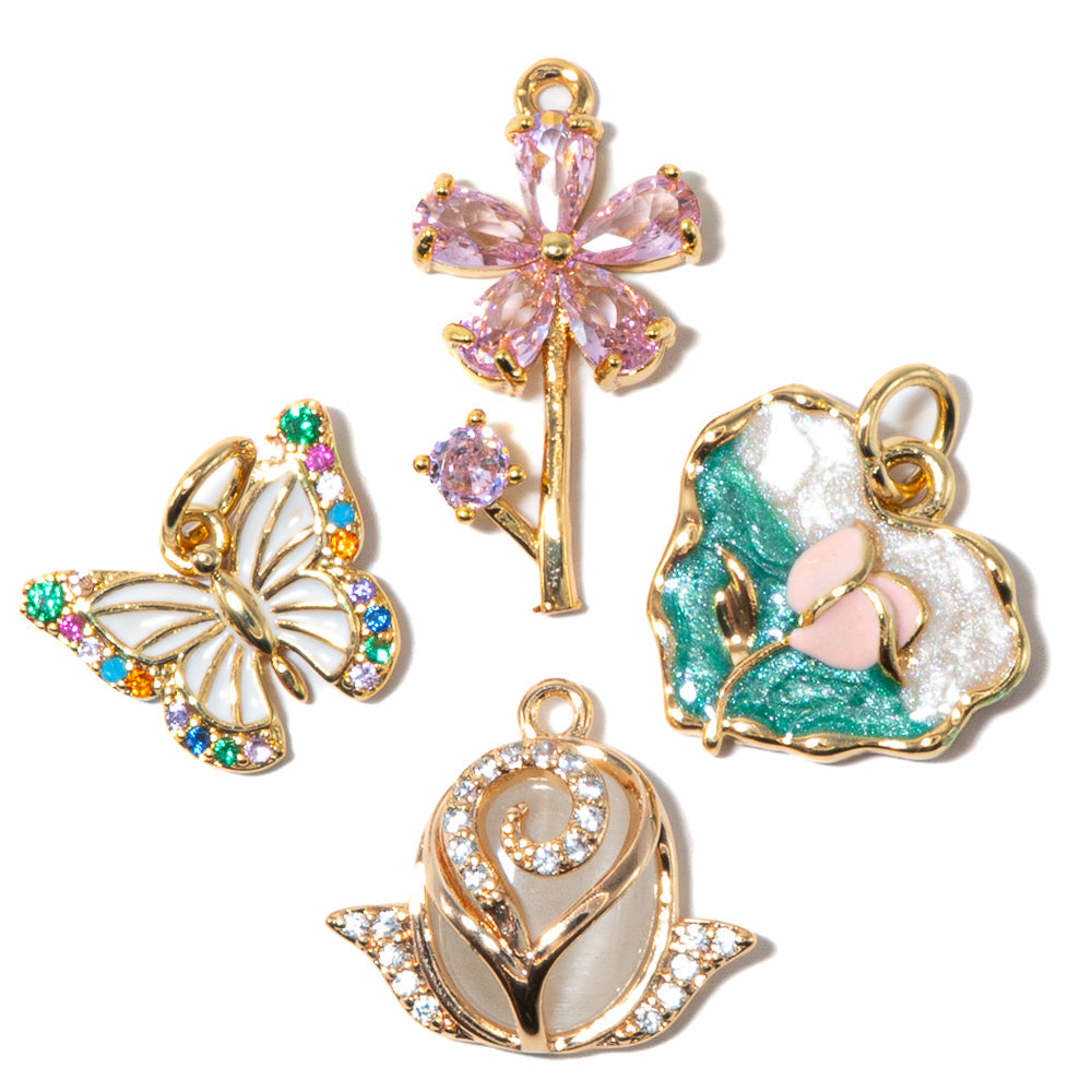 Charm Set in Crystal Garden