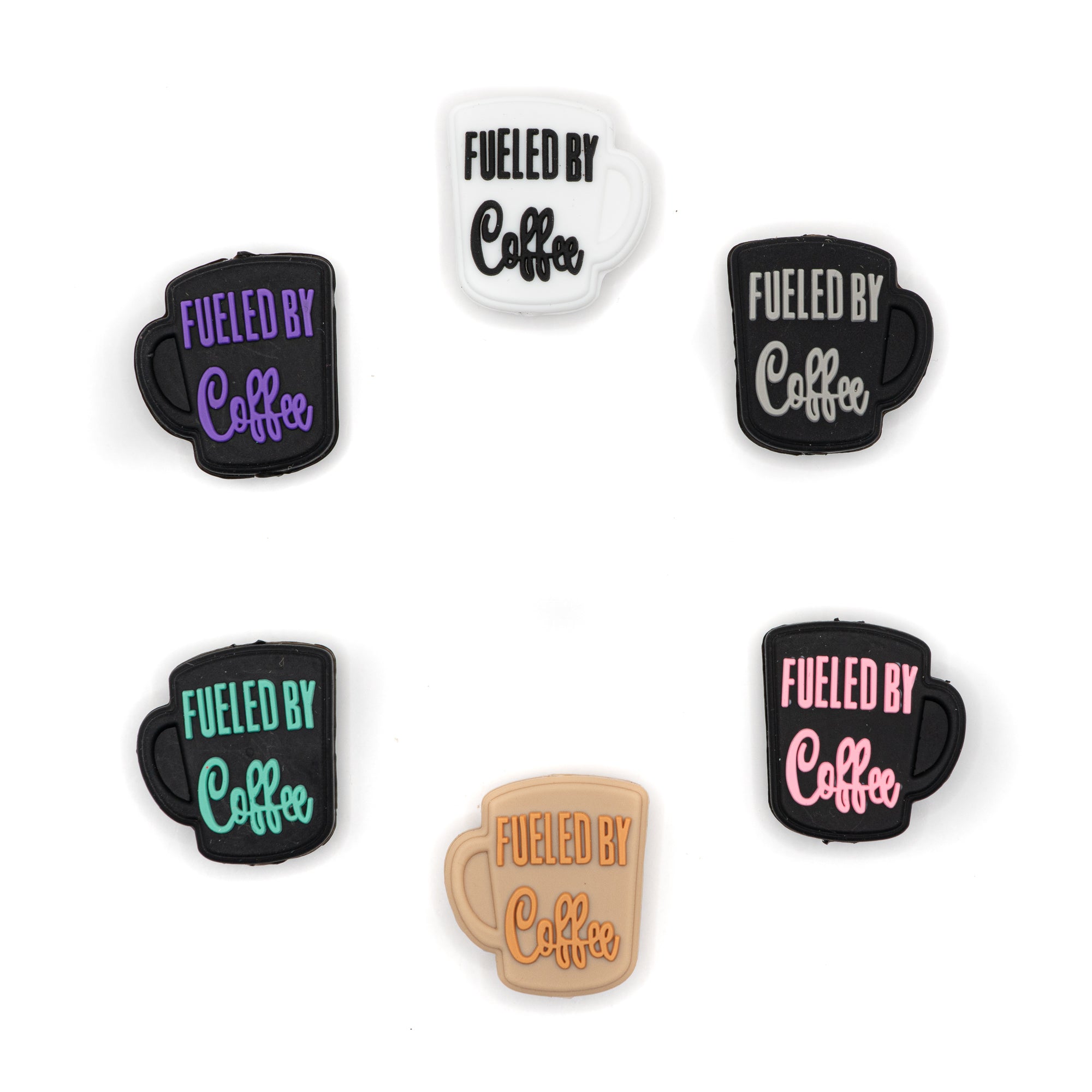 Fueled By Coffee Silicone Focal Bead