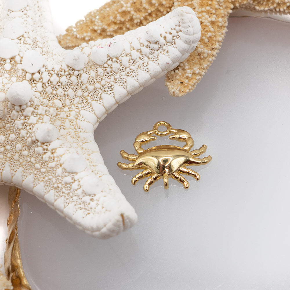 Chesapeake Crab 18K Gold Charm