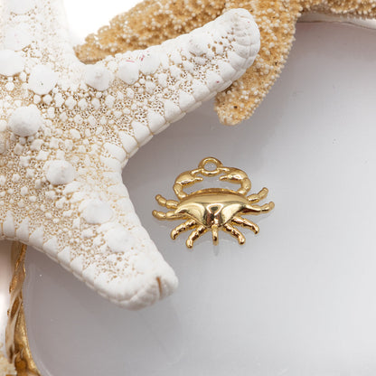 Chesapeake Crab 18K Gold Charm