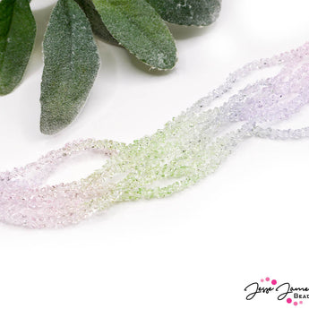 Ombré Glass Bead Set in Watermelon Candy