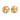 Cloisonné 10mm Bead Pair in Cherry Blossom