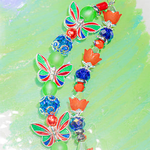 Cloisonné Bead Strand Duo in Festival Flyer