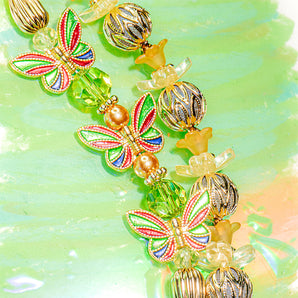 Cloisonné Bead Strand Duo in Journey Into The Sunset