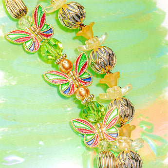 Cloisonné Bead Strand Duo in Journey Into The Sunset
