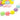 Pastel Rainbow Daisy Acrylic Bead Mix