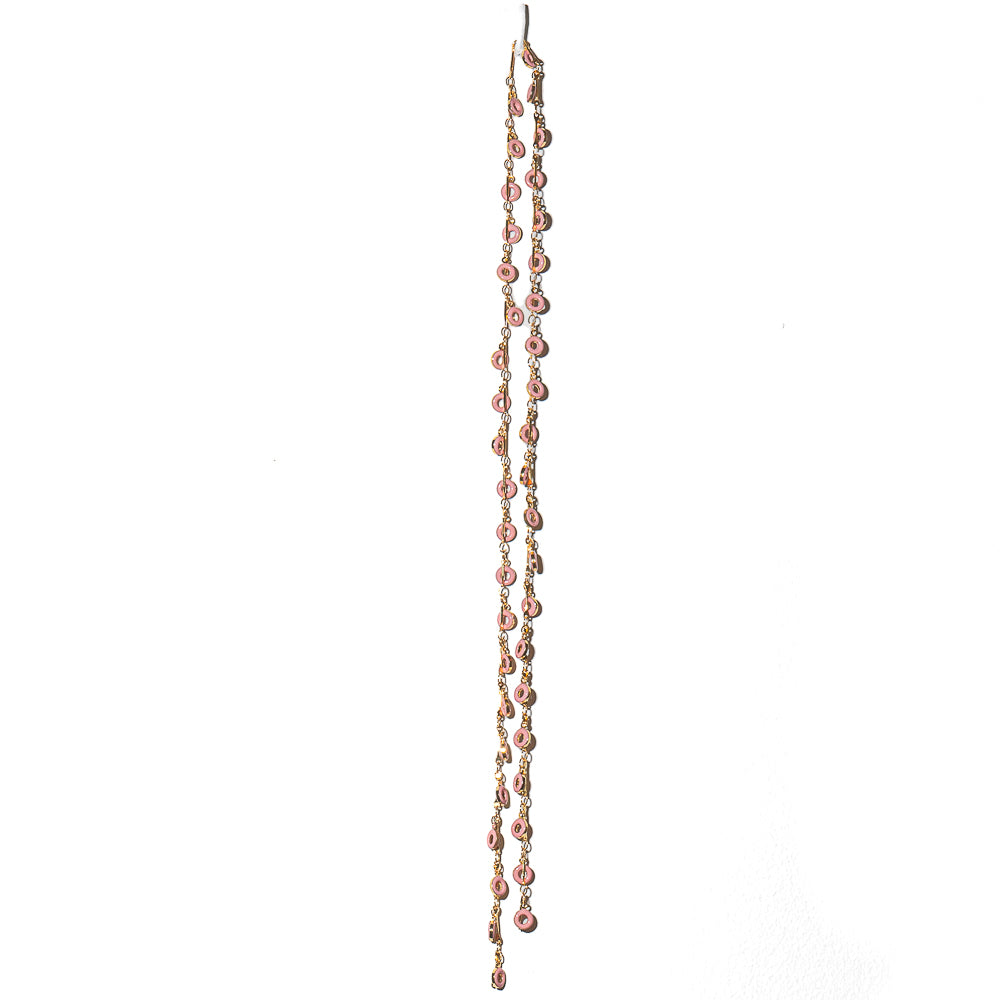 Cotton Candy Clouds Donut Enamel Chain