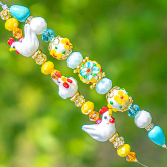 Critter Bead Strand in Chicken Coop