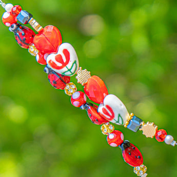 Critter Bead Strand in Loopy Ladybugs