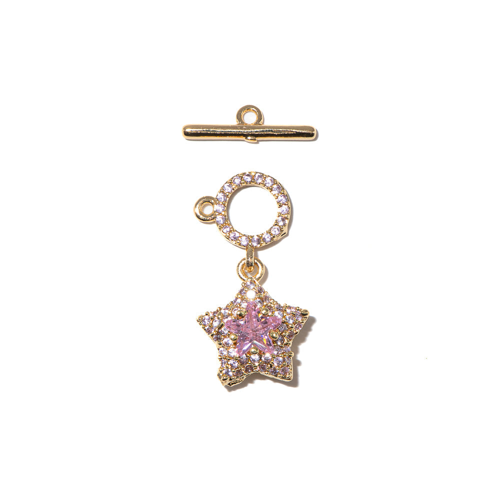 Cubic Zirconia Star Toggle Clasp