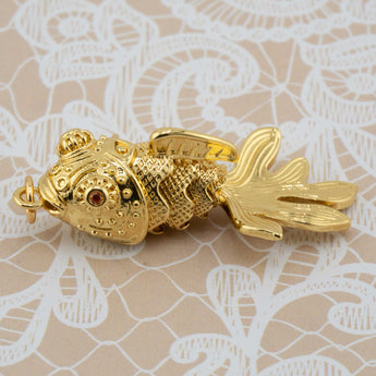 Curiosity Cabinet Golden Fish Pendant