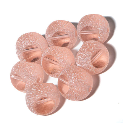 Czech 3 Cut Window Rosa Frost 12mm Bead Set