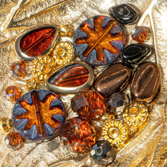Czech Bead Mix in Chocolate Dream