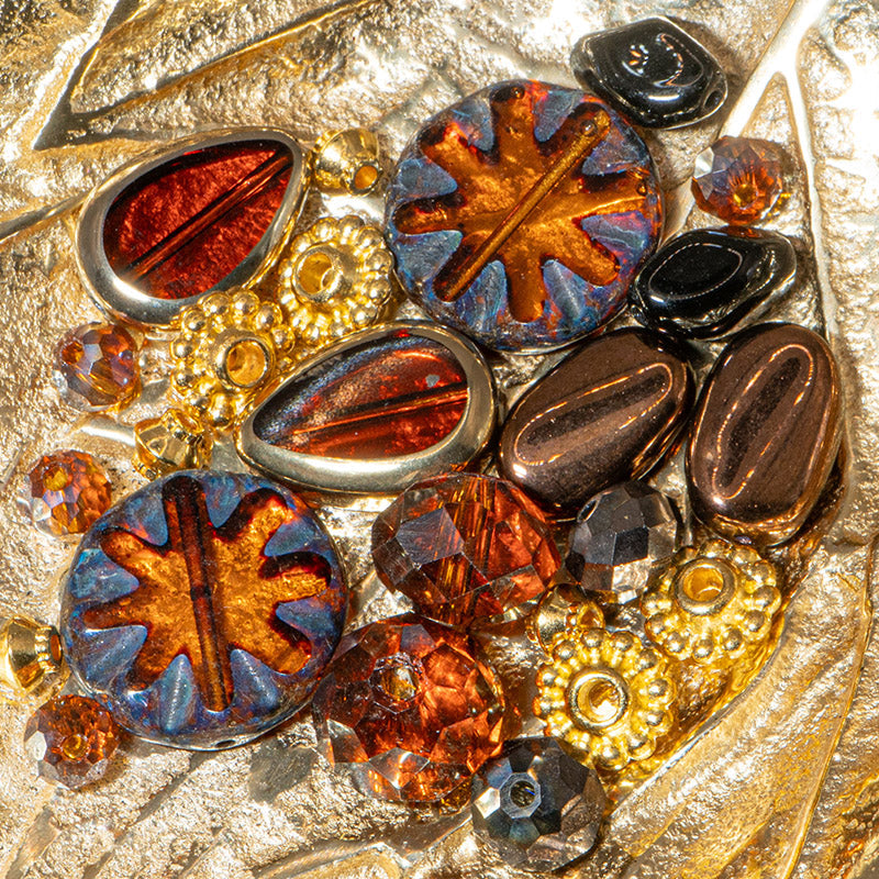 Czech Bead Mix in Chocolate Dream