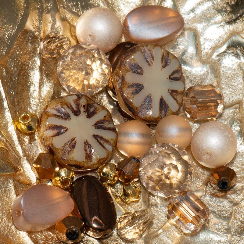 Czech Bead Mix in Beachside Babe
