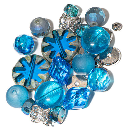 Czech Bead Mix in Kingfisher
