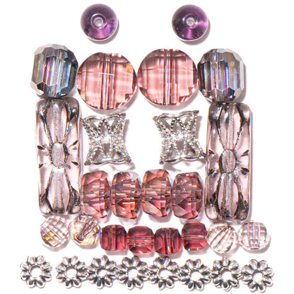 Czech Bead Mix in Rosaline Towers
