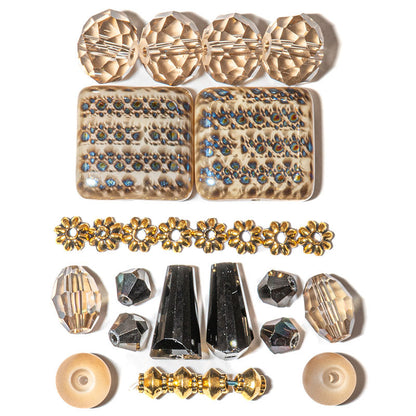 Czech Bead Mix in Sandy Dunes
